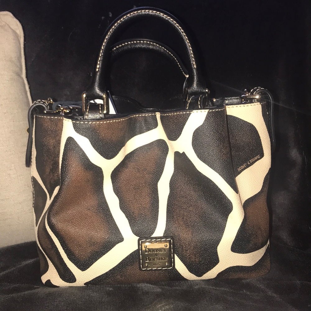 Dooney & Bourke Black and Brown Mini Bag